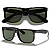 Óculos De Sol Ray Ban Justin Classic Preto Bilhante RB4165L Tamanho 55 - Imagem 1