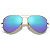 Óculos De Sol Ray Ban Aviator Flash Lenses RB3025 Tamanho 58 - Imagem 4