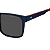 Óculos De Sol Tommy Hilfiger Azul C/ Vermelho TH 2144/S Tamanho 55 - Imagem 3