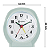 Relógio Despertador Herweg Quartz Verde Claro 2634 - 072 - Imagem 4