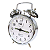 Relógio Despertador Mecânico Herweg Metal Cromado Picoteado 2370 - 207 - Imagem 3