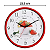 Relógio de Parede Herweg Quartz Vermelho Pantone Morangos 6693 - 269 - Imagem 3