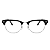 Armação Ray-Ban Unissex Quadrado Preto e Prateado RX5154 2000 51 - Imagem 2
