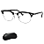 Armação Ray-Ban Unissex Quadrado Preto e Prateado RX5154 2000 51 - Imagem 1