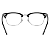Armação Ray-Ban Unissex Quadrado Preto e Prateado RX5154 2000 51 - Imagem 5