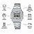 Relógio Casio Feminino Digital Vintage Glitter Prateado B640WDG-7DF - Imagem 6