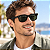 Óculos de Sol Ray-Ban Wayfarer Classic Preto Polido RB2140 12943150 - Imagem 3