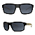 Óculos de Sol HB Overkill Matte Black Wood Gray 10100280261001 - Imagem 1
