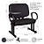 Cadeira Universitaria Obeso Plus Size Fixa Prancheta 250kg - Imagem 3