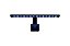 LUMINARIA LED SOMA  T-300 PRETA 9W LED BRANCO/AZUL AUTOVOLT - Imagem 1