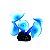 ENFEITE DE SILICONE SOMA CORAL MUSHROOM LONG STEM AZUL - Imagem 1
