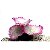 ENFEITE DE SILICONE SOMA CORAL MUSHROOM SPOTTED BRANCO 04 - Imagem 1