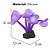 ENFEITE DE SILICONE SOMA CORAL MUSHROOM LONG STEM ROXO - Imagem 1