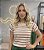 Blusinha Manga com Babado Duplo Listras Finas 0399 - Jaine - Imagem 3