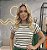 Blusinha Manga com Babado Duplo Listras Finas 0399 - Jaine - Imagem 1