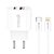 Kit Carregador Cabo e Fonte Para Iphone 20w Zentrix Charge - Imagem 2