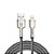 Cabo Metal Waves USB x Lightning Premium Preto - Imagem 2