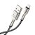 Cabo Metal Waves USB x Lightning Premium Preto - Imagem 4
