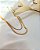 Colar Malha 4mm - 40cm banhado a ouro - Imagem 2