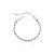 Pulseira cordão baiano 4mm ródio branco - Imagem 1