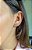 Brinco ear cuff geométrico  banhado a ouro - Imagem 2