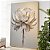 Quadro Flores Branca e Dourada 3D - Imagem 2