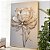 Quadro Flores Branca e Dourada 3D - Imagem 4