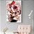 Quadro Retrato Feminino com Cabeça Floral em Tons de Rosa - Imagem 1