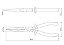Alicate Bico Meia Cana 8" Isolado 1000 V Tramontina MASTER - Imagem 2
