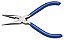 Alicate Meia Cana 5" Tramontina Basic em Aço Especial com Empunhadura em PVC Azul - Imagem 1