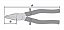 Alicate Bico Meia Cana Reto - CrV 6" Polido R010027 Riosul Tools - Imagem 2