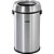 Lixeira redonda sem tampa 65 litros inox cinza VONDER - Imagem 2
