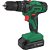 Parafusadeira/furadeira de impacto a bateria 12V fonte bivolt automática jogo com 74 acessórios PFD 074 DWT - Imagem 1