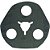 Disco de lixa avos 115mm grão 100 3 furos para desbaste de metais F900 NORTON - Imagem 2