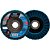Disco de desbaste/acabamento flap BEAR TEX fibra perfil cônico azul fino 4 1/2" (115mm X 22 mm) grão 100/120 66261122504 NORTON - Imagem 1