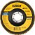 Flap-disc disco de desbaste/acabamento 4.1/2" - 115mm grão 40 zircônia base de fibra cônica DEWALT - Imagem 4
