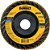 Flap-disc disco de desbaste/acabamento 4.1/2" - 115mm grão 60 zircônia base plástica reta DEWALT - Imagem 1