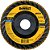 Flap-disc disco de desbaste/acabamento 4.1/2" - 115mm grão 80 zircônia base plástica reta DEWALT - Imagem 1
