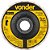 Flap-disc disco de acabamento 4.1/2" - 115mm reto feltro pesado (40 aletas) VONDER - Imagem 1