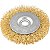 Escova circular aço latonado 3" x 3/8" x 1/2" (76,2mm x 9,53mm x 12,7 mm) VONDER - Imagem 1