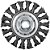Escova circular 4" x 1/2" M14 torcida VONDER - Imagem 3