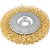 Escova circular aço latonado 4"x 1/2" x 1/2" (101,6mm x 12,7mm x 12,7 mm) VONDER - Imagem 1