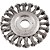 Escova circular 4.1/2" x 1/2" x 7/8" torcida VONDER - Imagem 1