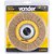Escova circular aço latonado 6" x 1" (152mm x 25,4 mm) com bucha de redução VONDER - Imagem 3