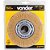 Escova circular aço latonado 6" x 1/2" (152mm x 12,7 mm) com bucha de redução VONDER - Imagem 3