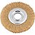 Escova circular aço latonado 6" x 1/2" (152mm x 12,7 mm) com bucha de redução VONDER - Imagem 1