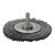 Escova circular aço 75 x 6,0mm haste 6,0mm fio 0,20mm ABRASFER - Imagem 1