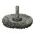 Escova circular aço ondulado 50 x 6mm haste 6mm ABRASFER - Imagem 1