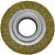 Escova circular aço ondulado inox 100 x 13mm furo 13mm fio 0,30mm ABRASFER - Imagem 1