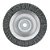 Escova circular de aço ondulada 200mm x 19mm Furo 16mm prensada fio 0,40mm Abrasfer - Imagem 1
